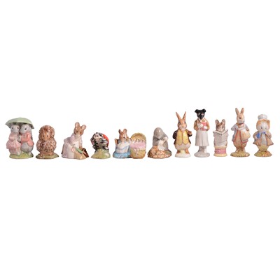 Lot 12 - Eleven Beswick Beatrix Potter character models
