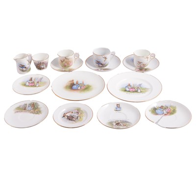 Lot 16 - Small quantity of Grimwades Beatrix Potter Peter Rabbit miniature teaware