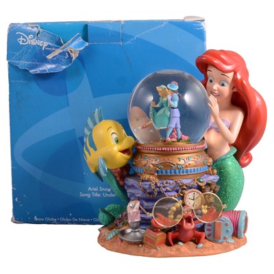 Lot 262 - Disney Store, a musical Snow Globe 'Ariel - Under the Sea'