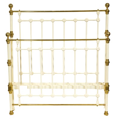 Lot 461 - Brass and painted bedstead