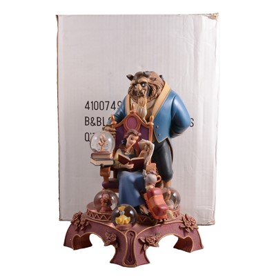 Lot 266 - Disney Store, a large Snow Globe 'Beauty and the Beast - 10th Anniversary'