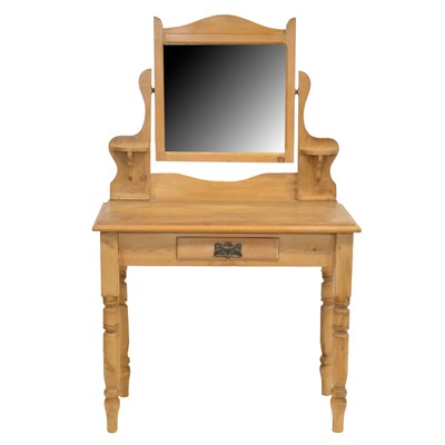 Lot 421 - Pine dressing table and pine chair