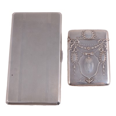 Lot 369 - Two silver cigarette cases