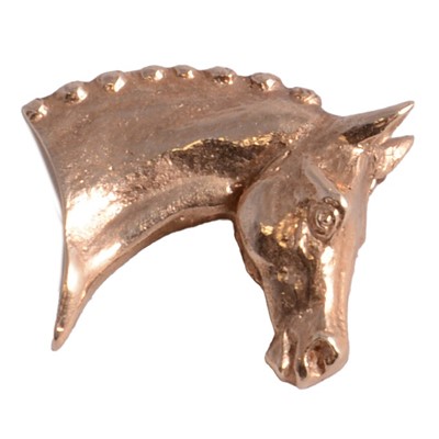 Lot 163 - Rosemary Hetherington - Sculpture to Wear, Equestrian interest, horse head brooch.