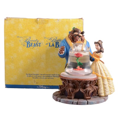 Lot 256 - Disney Store, a musical Snow Globe 'Beauty and the Beast'