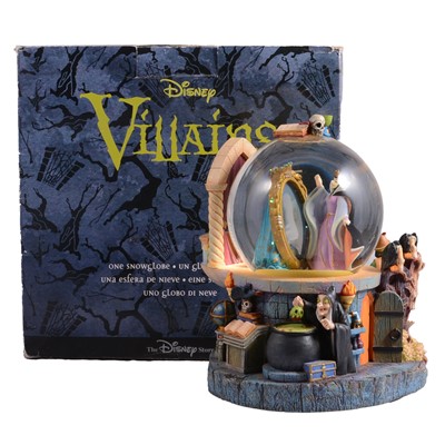 Lot 212 - Disney Store, a musical Snow Globe 'Disney Villains'