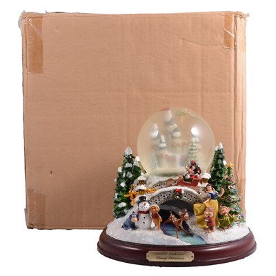 Lot 254 - Bradford Exchange, a Disney limited edition musical Snow Globe 'An Old Fashioned Disney Christmas'