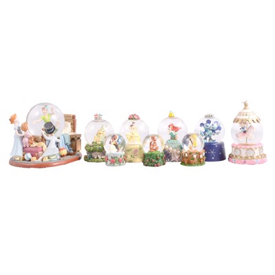 Lot 206 - Disney Store, collection of seventeen small sized Snow Globes