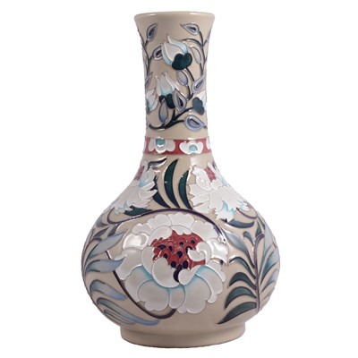 Lot 167 - Anji Davenport for Moorcroft Pottery, a large floral Trial vase, 2019