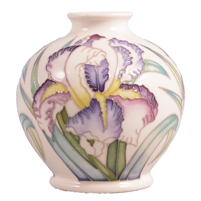 Lot 145 - Nicola Slaney for Moorcroft Pottery, an 'RHS Iris Japonica' design vase