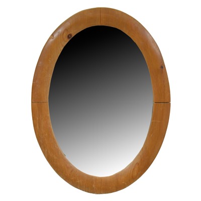Lot 443 - Two pine framed wall mirrors