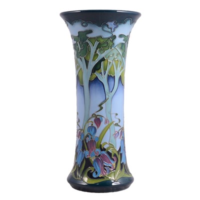 Lot 149 - Rachel Bishop for Moorcroft Pottery, a 'Monlit Glade' trial vase, 2020