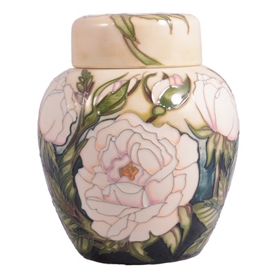 Lot 155 - Anji Davenport for Moorcroft Pottery, a 'Gustavia Augusta' design trial ginger jar and cover