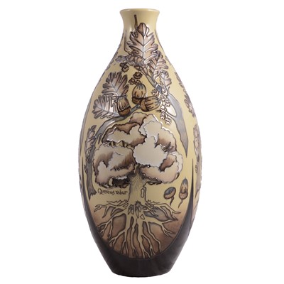 Lot 147 - Vicky Lovatt for Moorcroft Pottery, 'The Mighty Oak' design vase