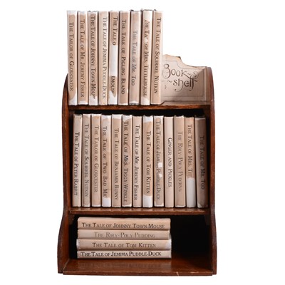 Lot 34 - Peter Rabbit's Book Shelf, and some Beatrix Potter books