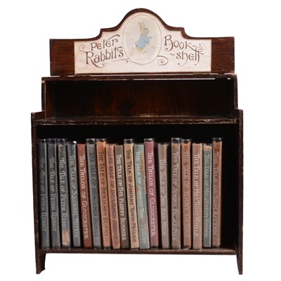 Lot 35 - Peter Rabbit's Book Shelf, and some Beatrix Potter books