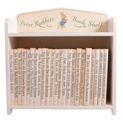 Lot 39 - Peter Rabbit's Book Shelf, with books