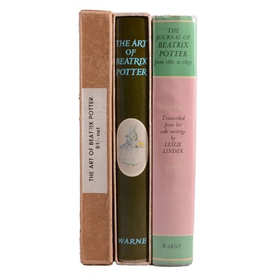 Lot 42 - Leslie Linder, The Journal of Beatrix Potter, The Art of Beatrix Potter (x2), signed