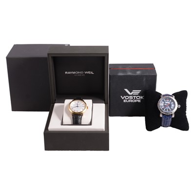 Lot 432 - Raymond Weil and Vostok Europe - two gentlemen's automatic wristwatches