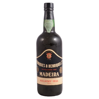 Lot 234 - Henriques & Henriques Malmsey 1934 Madeira, 1 bottle