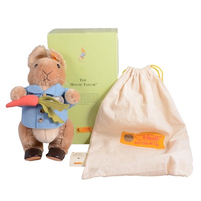 Lot 53 - Steiff Beatrix Potter plush model The Mouse Tailor and Steiff Peter Rabbit.