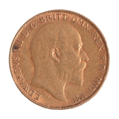 Lot 149 - A Gold Half Sovereign Coin, Edward VII 1903.
