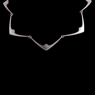 Lot 365 - Hans Hansen of Denmark - a silver necklace number 316.