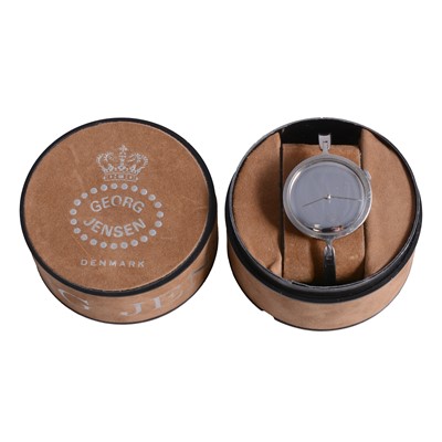 Lot 352 - Vivianna Torun Bulow-Hube for Georg Jensen - a lady's stainless steel wristwatch number 227.