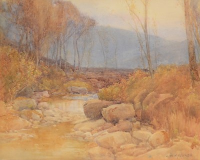 Lot 384 - Joseph William Milliken, Edge of a Welsh Wood, and The Old Ferry House, Tal-y-Cafn