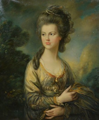 Lot 398 - H Kinsman after Thomas Gainsborough, The Honorable Mrs Thomas Graham, a modern copy