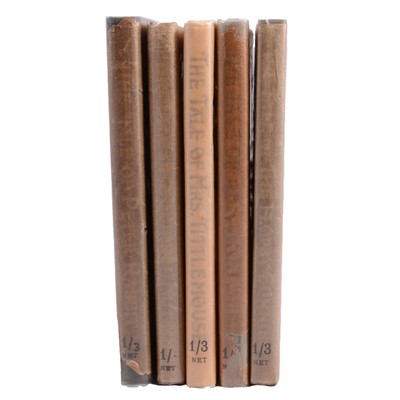 Lot 48 - Beatrix Potter, The Tale of Peter Rabbit and four other books in glassine wrappers