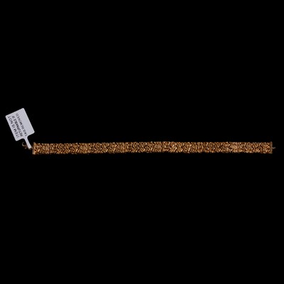 Lot 361 - A 9 carat yellow gold articulated bracelet.