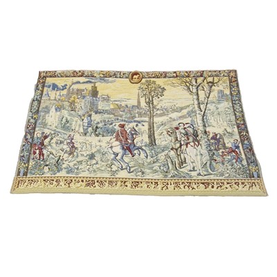 Lot 550 - Belgian wool tapestry, 'Hunts of Maximilian', mid-20th century