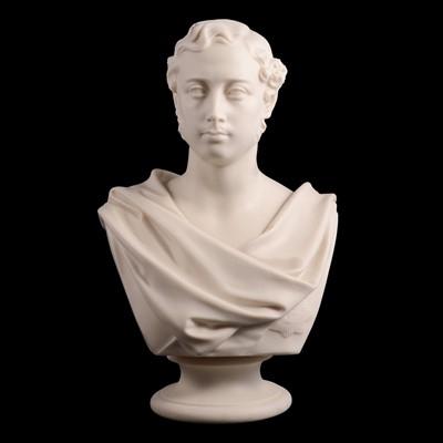 Lot 12 - Copeland Parian bust, Prince Albert, modelled by Marshall Wood, 1868
