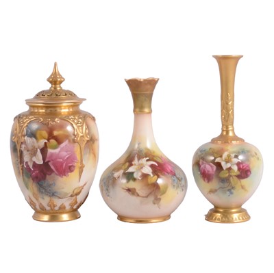 Lot 4 - Three Royal Worcester vases