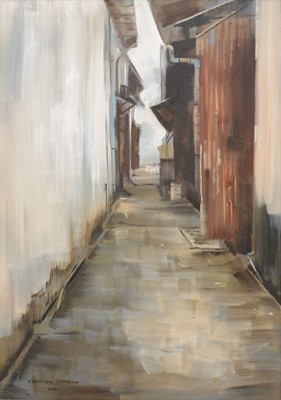 Lot 374 - Chamhian Thaibma, Street scene, Laos