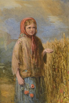 Lot 410C - James John Hill, The little beggar girl
