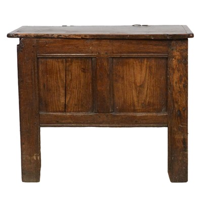 Lot 321 - Joined oak coffer of small proportions