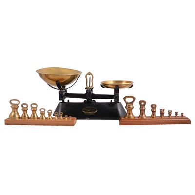 Lot 146 - The Viking, cast iron balance, and sets of imperial and metric weights (to follow)