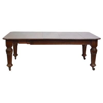 Lot 503 - Victorian walnut windout dining table