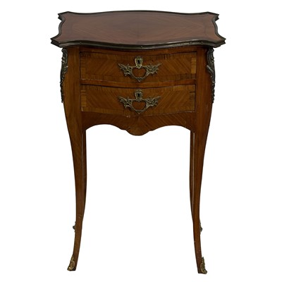 Lot 219 - French Transitional style kingwood writing table