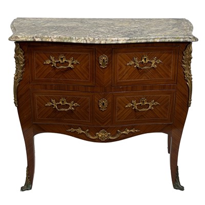 Lot 229 - Louis XV style kingwood commode