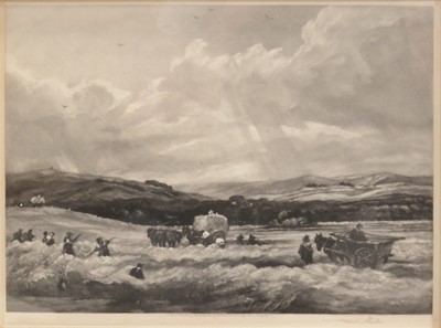 Lot 360 - Frank Short after Peter de Wint, Hay Field in Yorkshire and another mezzotint