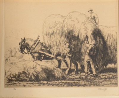 Lot 378 - Charles Frederick Tunnicliffe, The Load of Hay