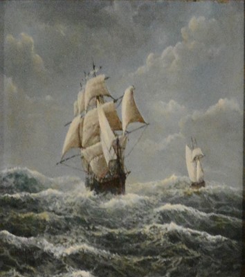 Lot 234 - Graham Hedges, Shipping off the coast, a pair