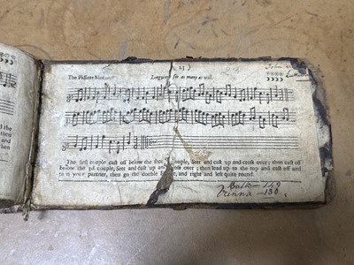 Lot 35 - A rare early edition of John Playford's The Dancing Master, 1698