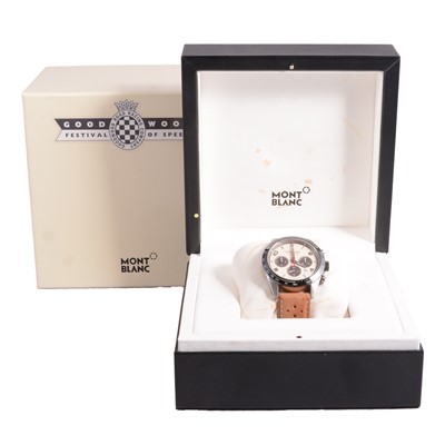 Lot 430 - Montblanc - a gentleman's Timewalker Ltd Ed Goodwood Festival of Speed chronograph wristwatch.
