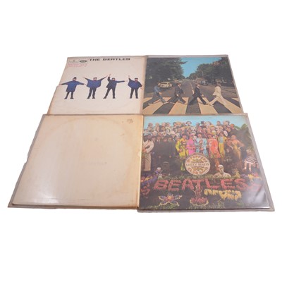 Lot 272 - The Beatles, six studio album vinyl LPs