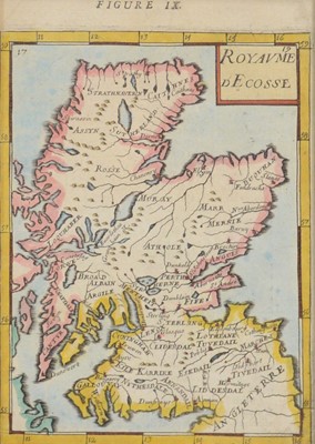 Lot 358 - Small French map of Scotland; etc