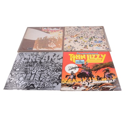 Lot 276 - 1960s and 70s rock - Led Zeppelin, Thin Lizzy, Cream, CCR, eight LP vinyl records